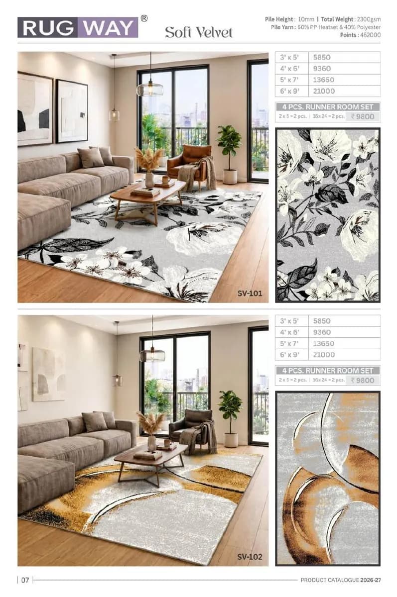 Turkish Delight — Modern Area Rugs & Carpets catalog page 10 — RUG WAY · Interium RUG WAY Turkish-Weave Area Rug Collection