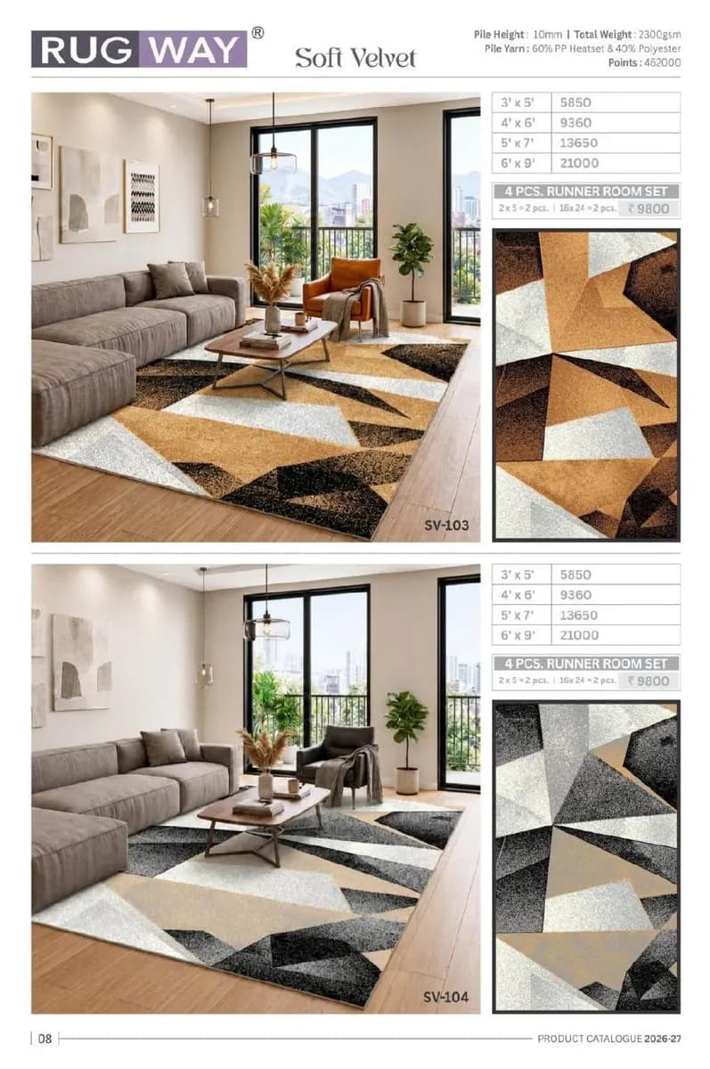 Turkish Delight — Modern Area Rugs & Carpets catalog page 11 — RUG WAY · Interium RUG WAY Turkish-Weave Area Rug Collection