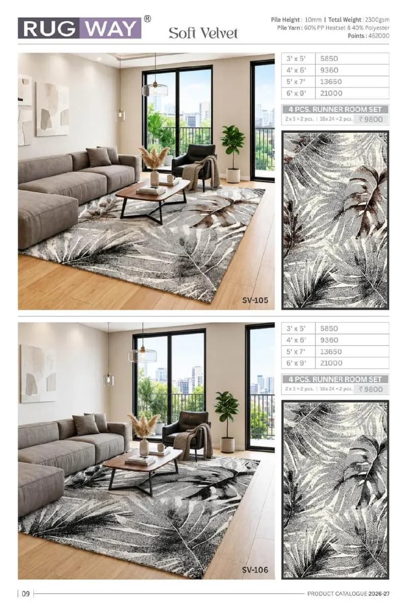 Turkish Delight — Modern Area Rugs & Carpets catalog page 12 — RUG WAY · Interium RUG WAY Turkish-Weave Area Rug Collection