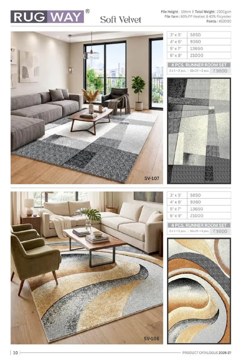 Turkish Delight — Modern Area Rugs & Carpets catalog page 13 — RUG WAY · Interium RUG WAY Turkish-Weave Area Rug Collection