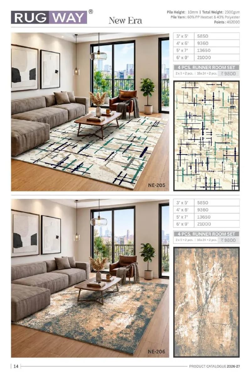 Turkish Delight — Modern Area Rugs & Carpets catalog page 17 — RUG WAY · Interium RUG WAY Turkish-Weave Area Rug Collection