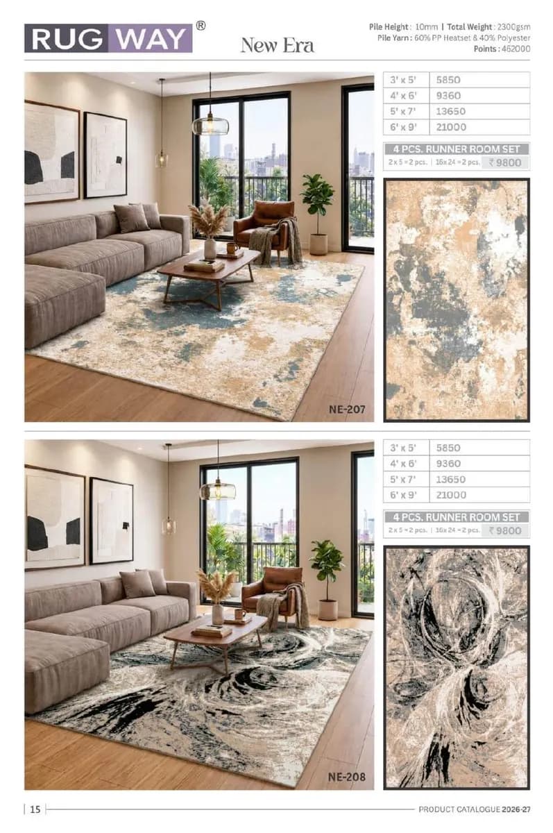 Turkish Delight — Modern Area Rugs & Carpets catalog page 18 — RUG WAY · Interium RUG WAY Turkish-Weave Area Rug Collection