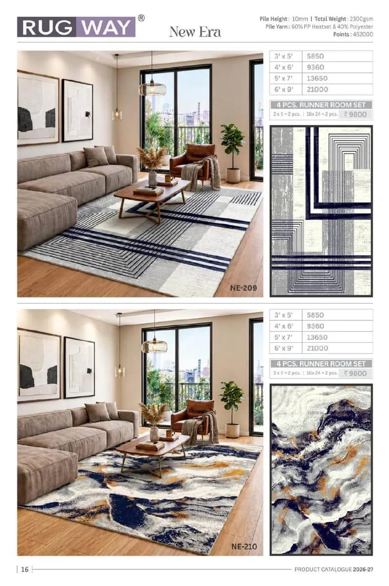 Turkish Delight — Modern Area Rugs & Carpets catalog page 19 — RUG WAY · Interium RUG WAY Turkish-Weave Area Rug Collection