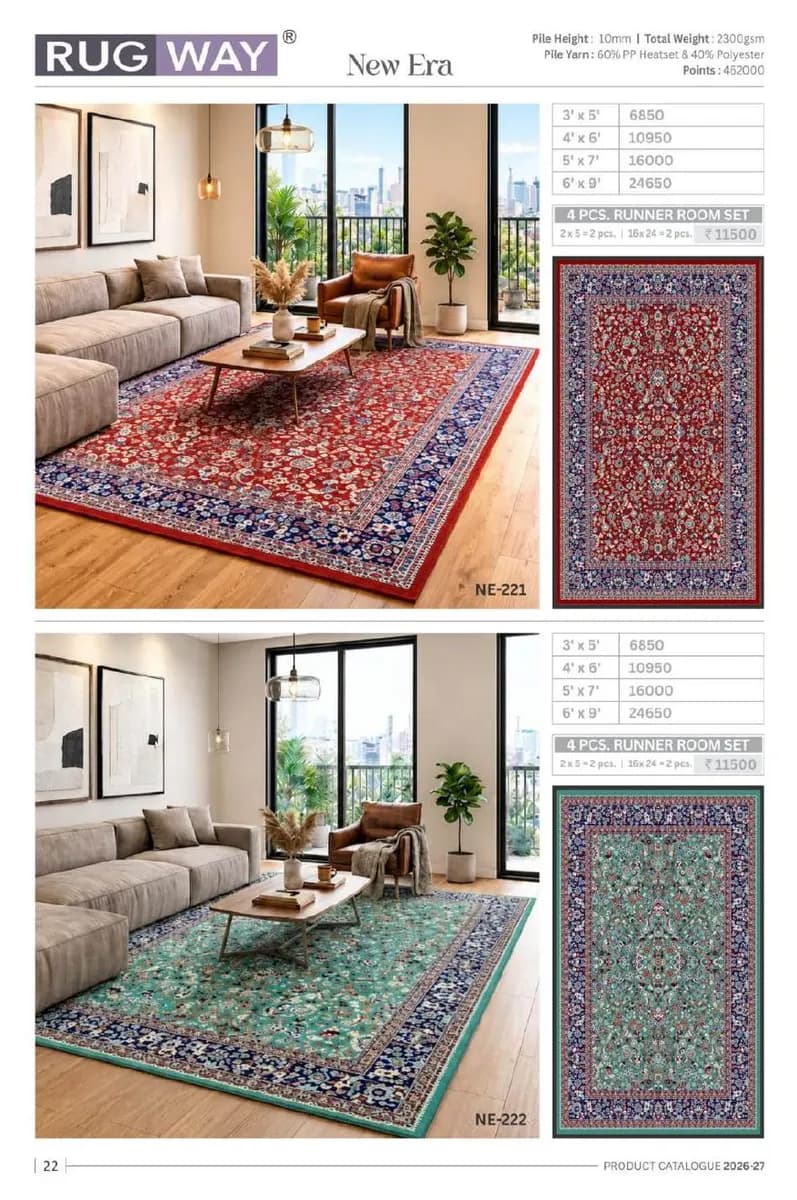 Turkish Delight — Modern Area Rugs & Carpets catalog page 25 — RUG WAY · Interium RUG WAY Turkish-Weave Area Rug Collection