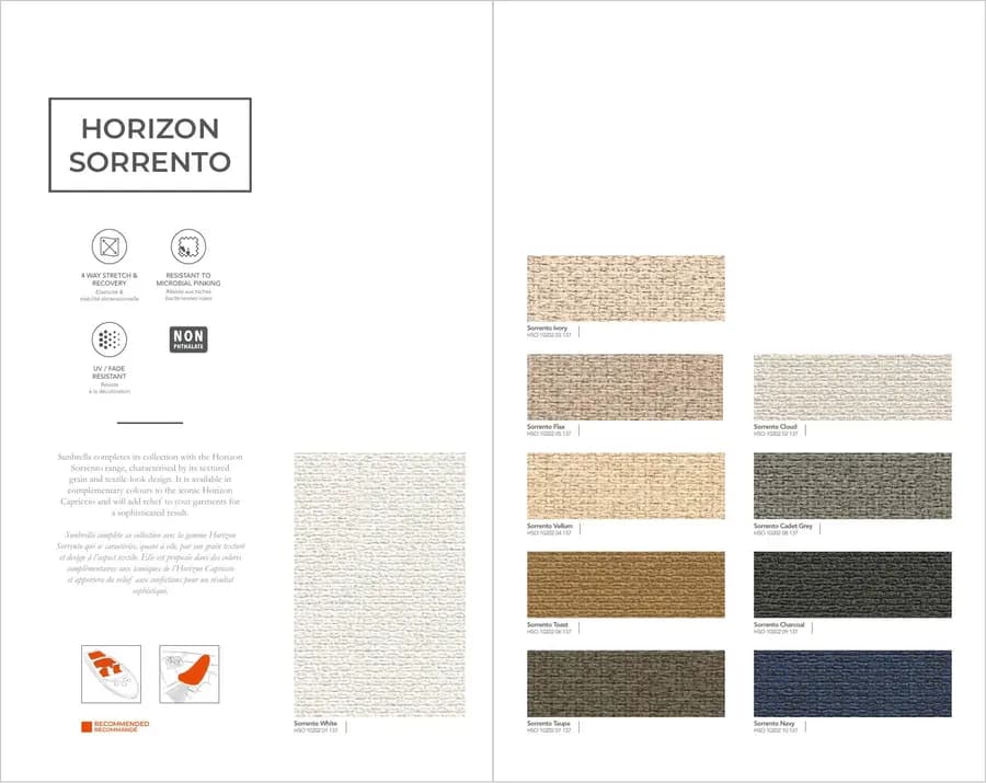Sunbrella Marine Upholstery catalog page 7 — Sunbrella® Sunbrella & Agora Outdoor Fabrics