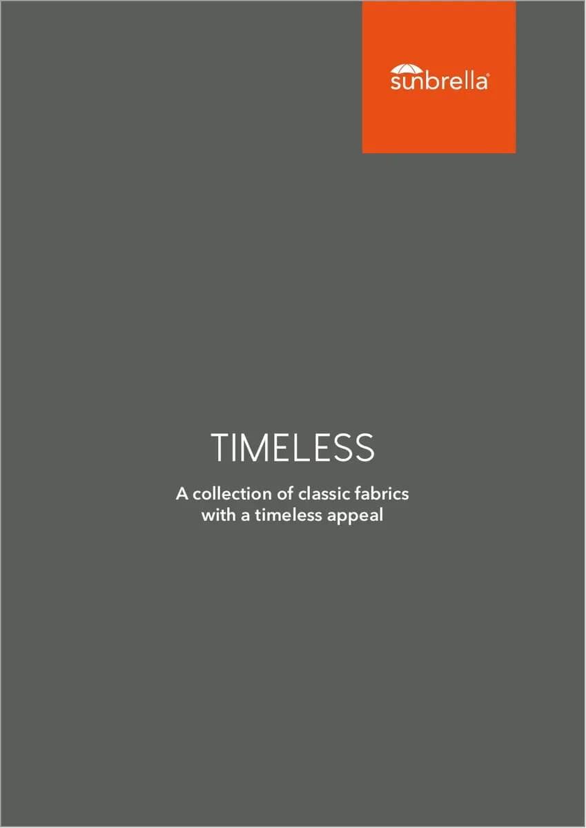 Sunbrella Timeless catalog page 1 — Sunbrella® Sunbrella & Agora Outdoor Fabrics