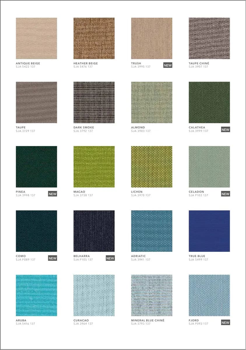 Sunbrella Timeless catalog page 7 — Sunbrella® Sunbrella & Agora Outdoor Fabrics