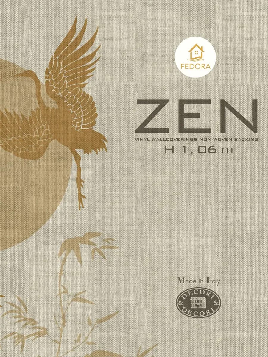 ZEN — Serene Nature Collection catalog page 1 — Fedora by Decori & Decori Imported Italian Wallpaper Collections