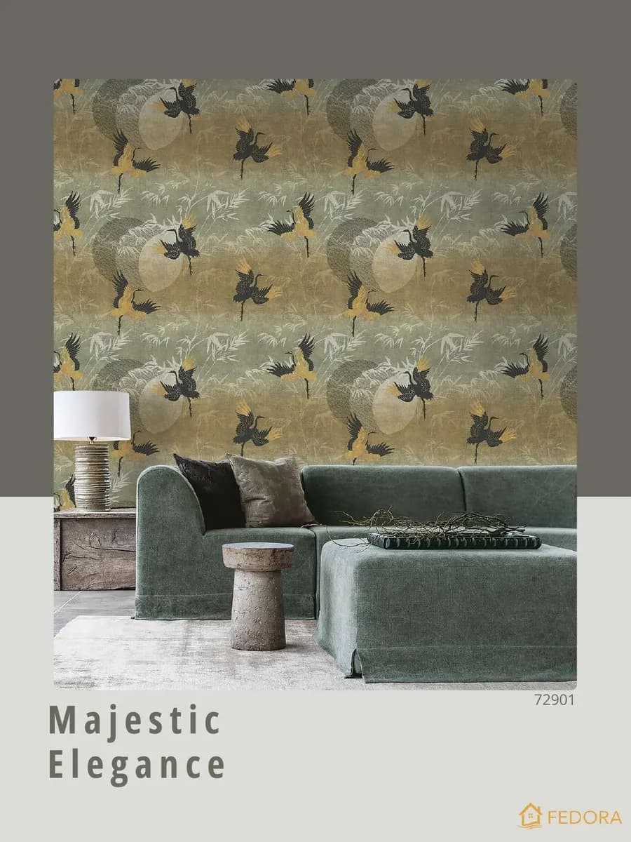 ZEN — Serene Nature Collection catalog page 6 — Fedora by Decori & Decori Imported Italian Wallpaper Collections