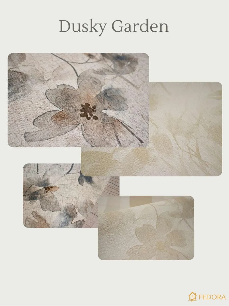ZEN — Serene Nature Collection catalog page 14 — Fedora by Decori & Decori Imported Italian Wallpaper Collections