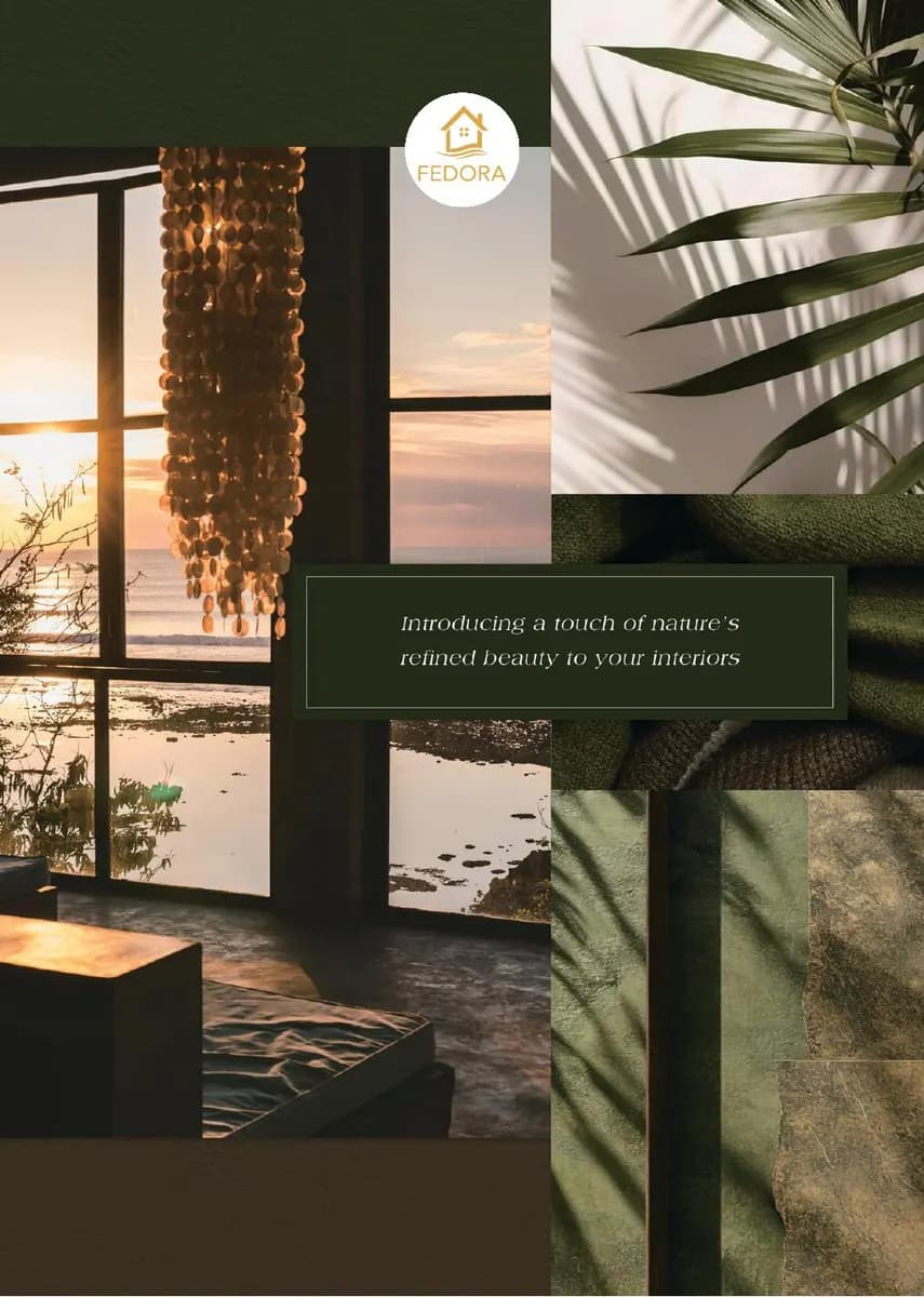 SILVA ESSENCE — Botanical & Floral catalog page 3 — Fedora by D&C · Produced by Zeno Wallpaper Imported Italian Wallpaper Collections
