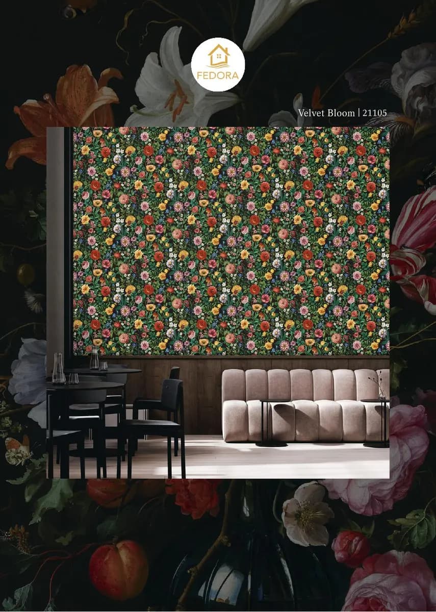 Silva Essence Rose Garden — 3D wallpaper for wall (Fedora Silva Essence)