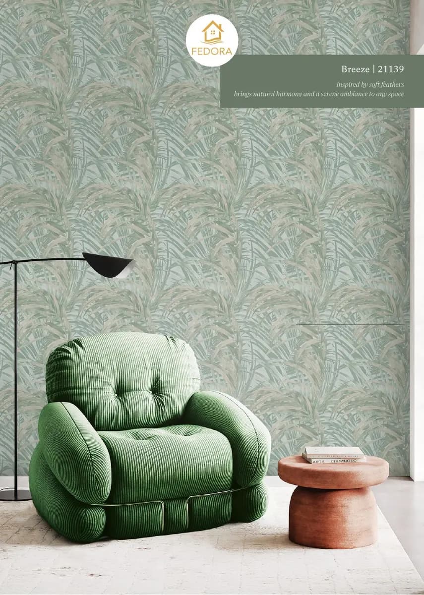SILVA ESSENCE — Botanical & Floral catalog page 24 — Fedora by D&C · Produced by Zeno Wallpaper Imported Italian Wallpaper Collections