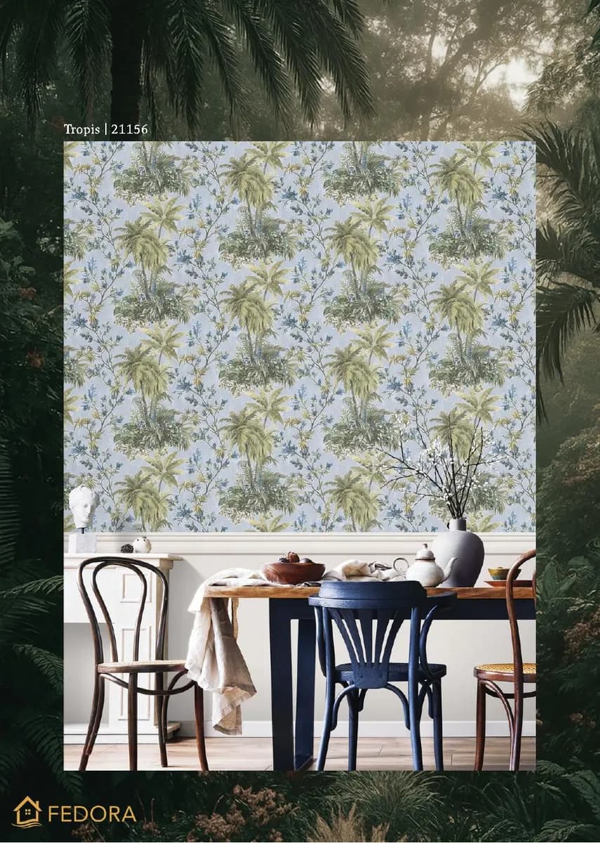 SILVA ESSENCE — Botanical & Floral catalog page 27 — Fedora by D&C · Produced by Zeno Wallpaper Imported Italian Wallpaper Collections