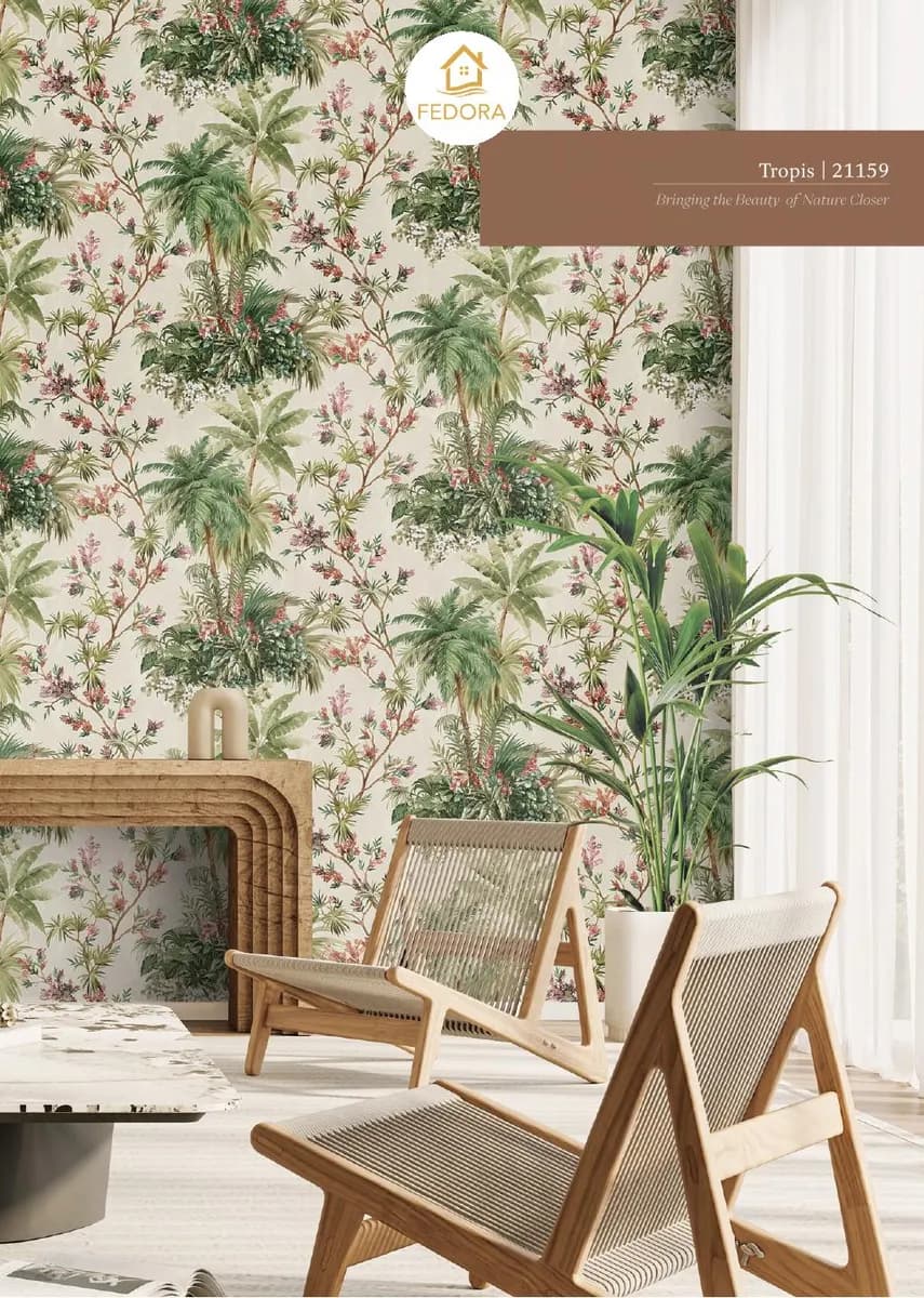 SILVA ESSENCE — Botanical & Floral catalog page 30 — Fedora by D&C · Produced by Zeno Wallpaper Imported Italian Wallpaper Collections