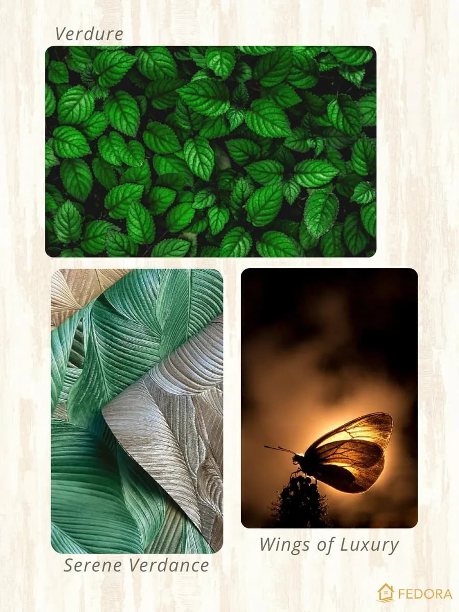 Tahiti Emerald Bloom — 3D wallpaper for wall (Fedora Tahiti)