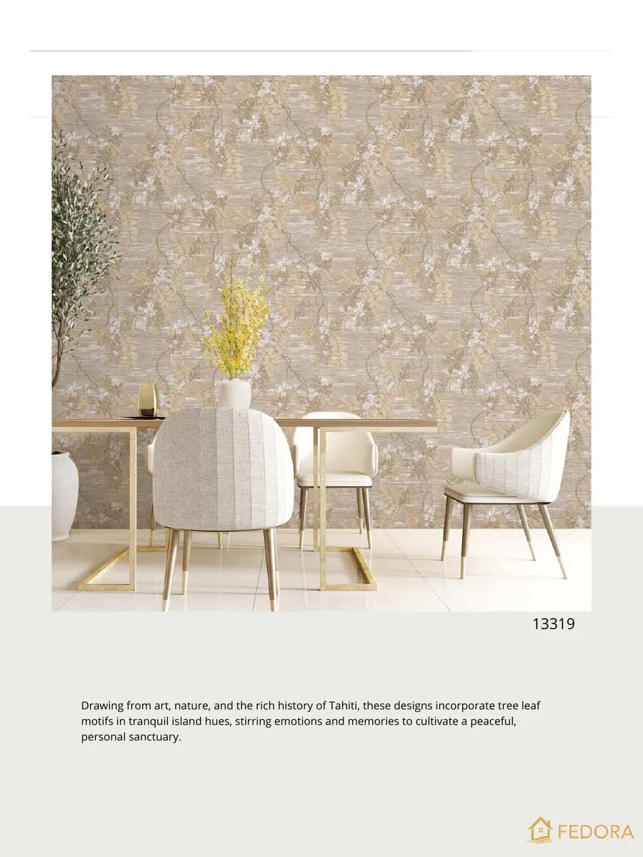 TAHITI — Tropical Botanical catalog page 10 — Fedora by D&C Imported Italian Wallpaper Collections