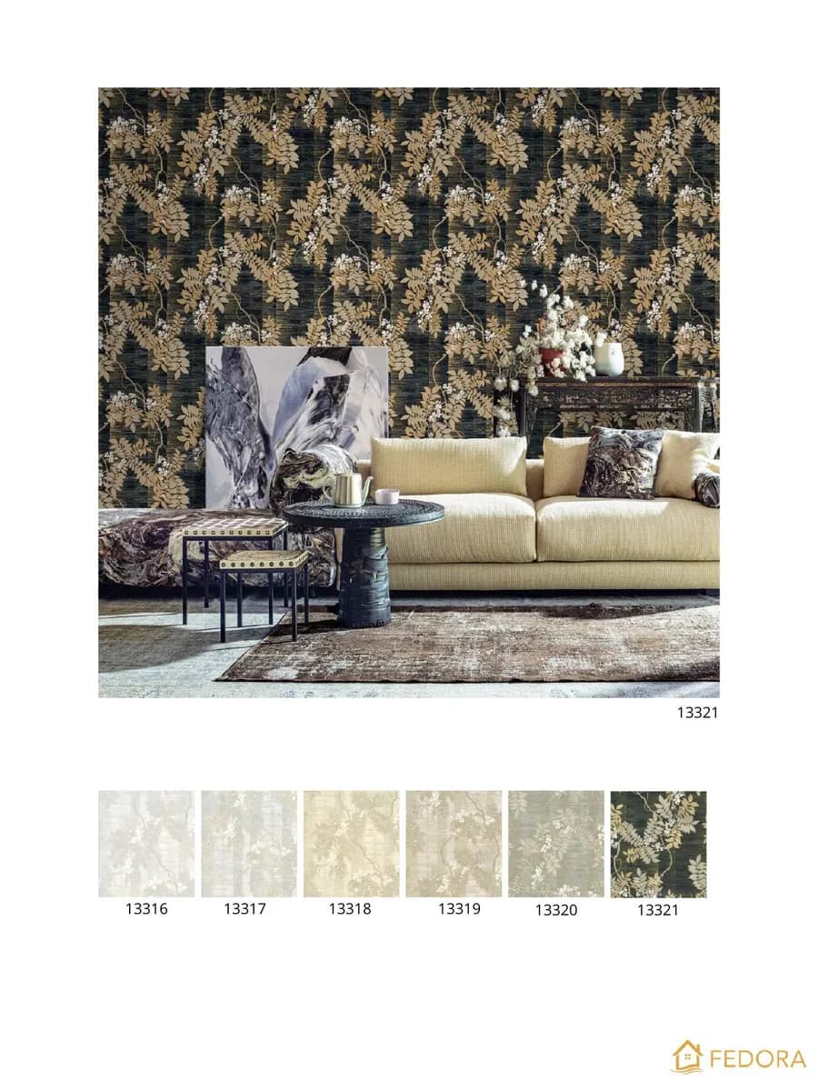 TAHITI — Tropical Botanical catalog page 11 — Fedora by D&C Imported Italian Wallpaper Collections