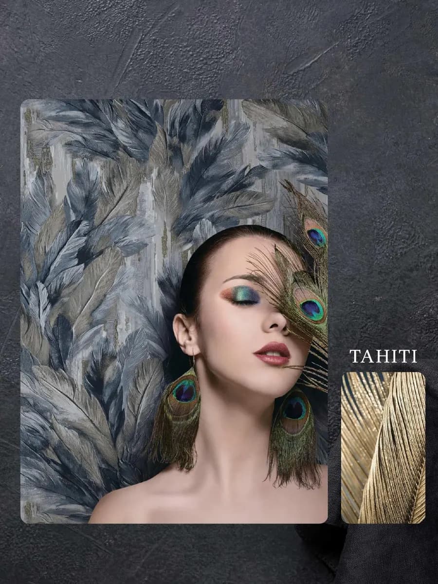 TAHITI — Tropical Botanical catalog page 18 — Fedora by D&C Imported Italian Wallpaper Collections