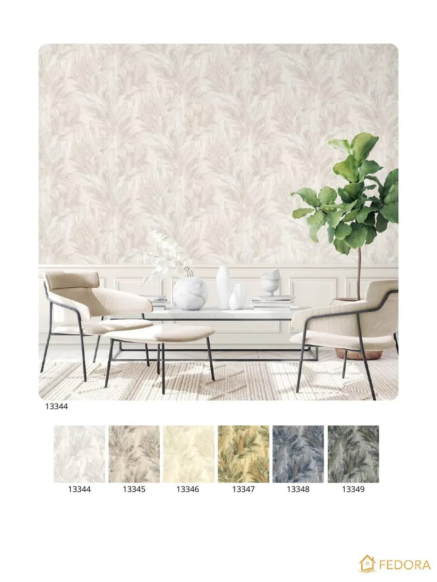 TAHITI — Tropical Botanical catalog page 19 — Fedora by D&C Imported Italian Wallpaper Collections