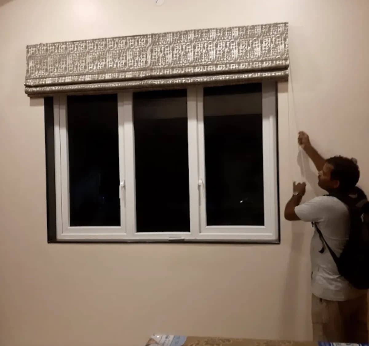 Roman Blinds with Patterned Fabric for a Vasco residence
