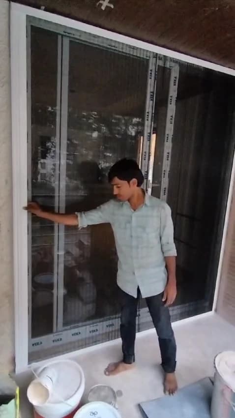 Sliding Mosquito Net Profile and Stainless Steel Mesh Detail