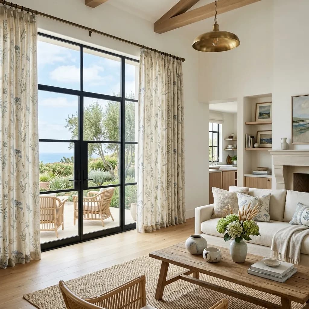 Designer Printed Curtains for Goan interiors