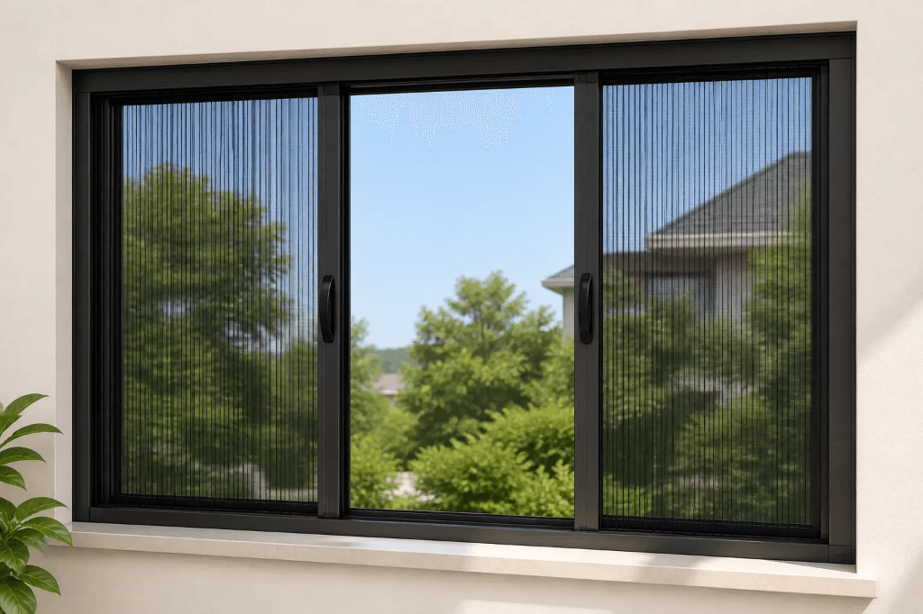 Elegant Balcony Sliding Net crafted for Goa interiors