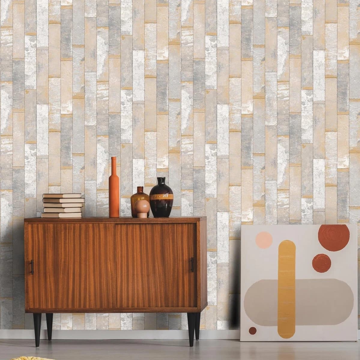 Travertine Italian Stone Wallpaper - Luxury Wallpaper in Goa