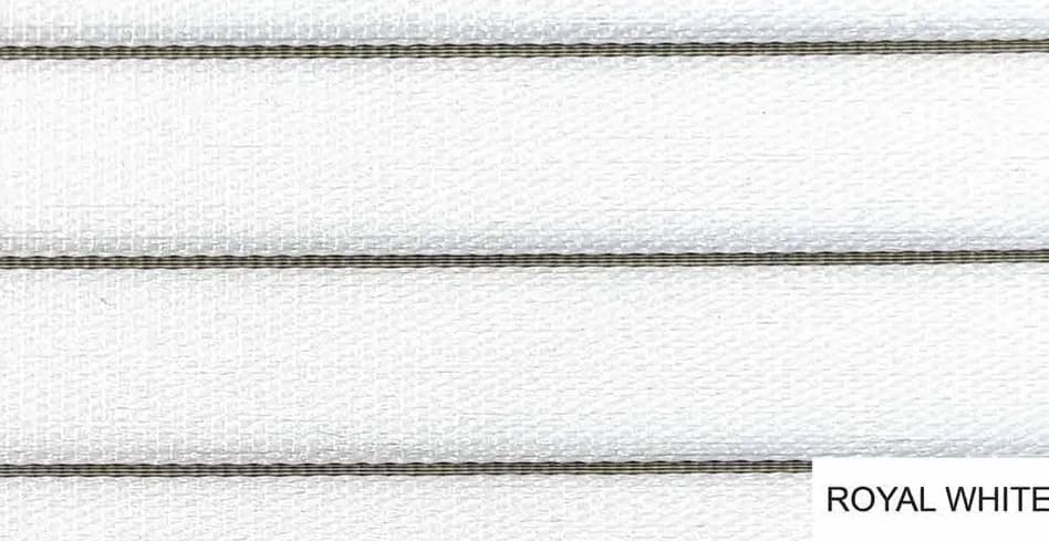 Royal White roller blinds fabric — roller blinds Goa
