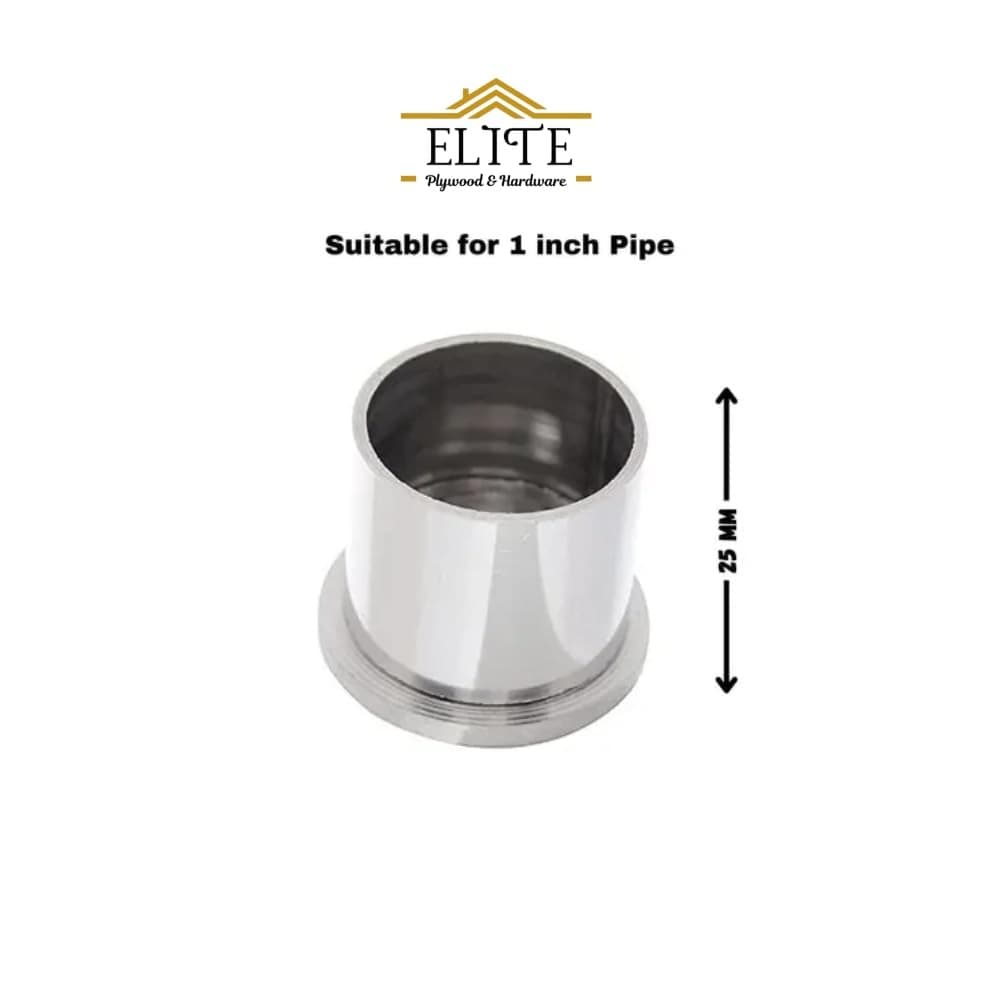 Wall-to-Wall Heavy End Flange Brackets for 25mm Rods (Pack of 4) view 4
