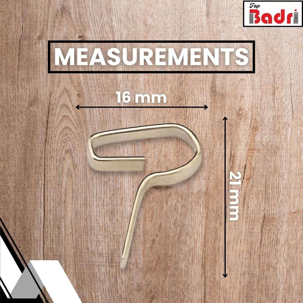 Heavy-Duty Zinc-Plated Metal Curtain Track Hooks (Pack of 100) view 2
