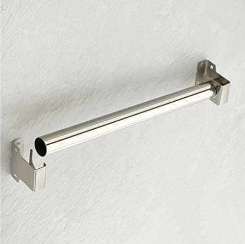 Brushed Nickel Stainless Steel Curtain Rod Brackets (Pair) view 2
