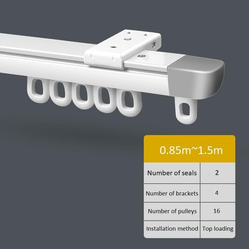 Telescopic Retractable Ceiling Curtain Track Rail view 3