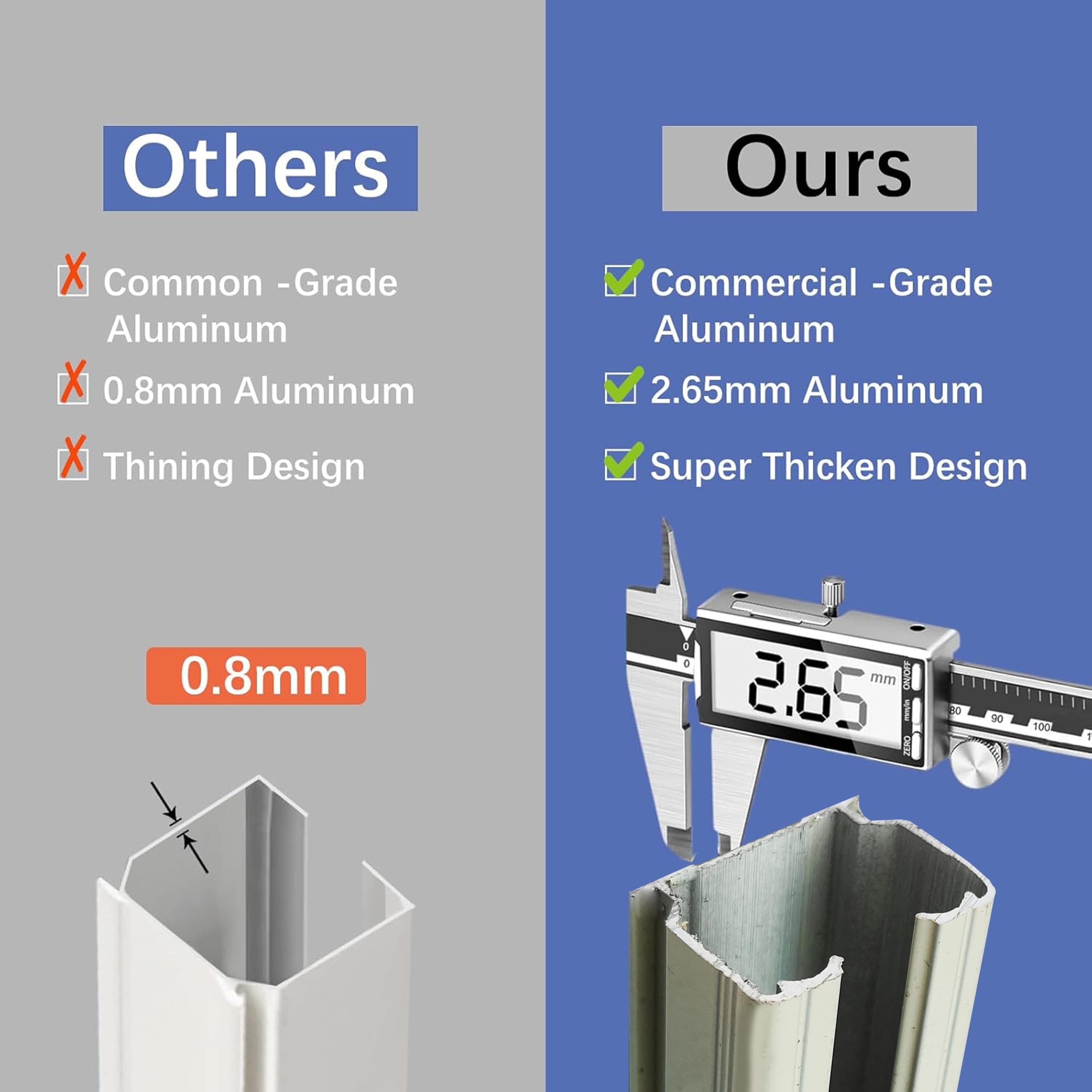 Heavy-Duty Jumbo M-Track Aluminium Curtain Channel view 4
