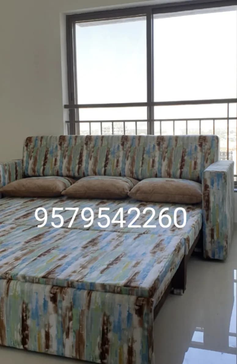 Multicolour Printed Sofa Bed tailored for Corlim homes