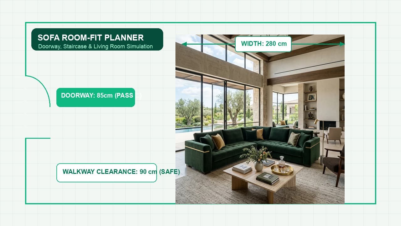 Sofa & Furniture Room-Fit Planner