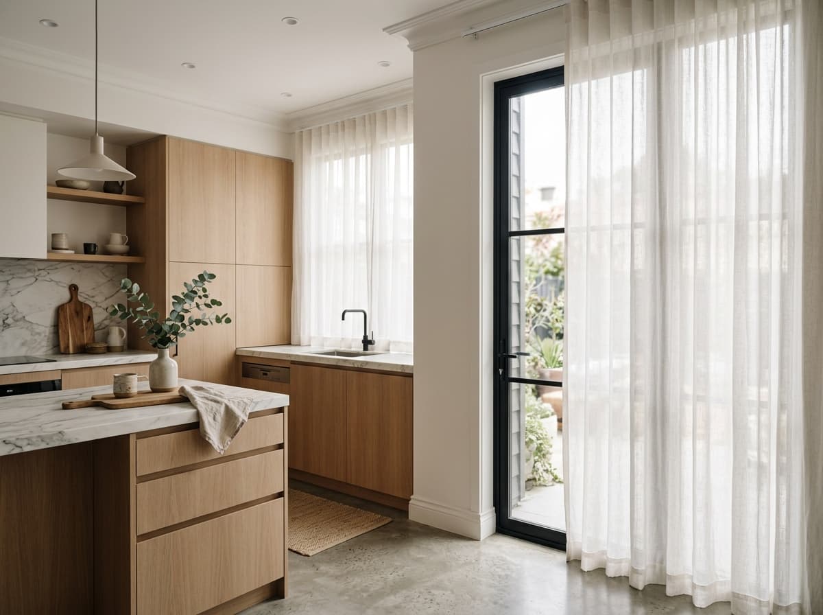Kitchen and Utility Door Curtains