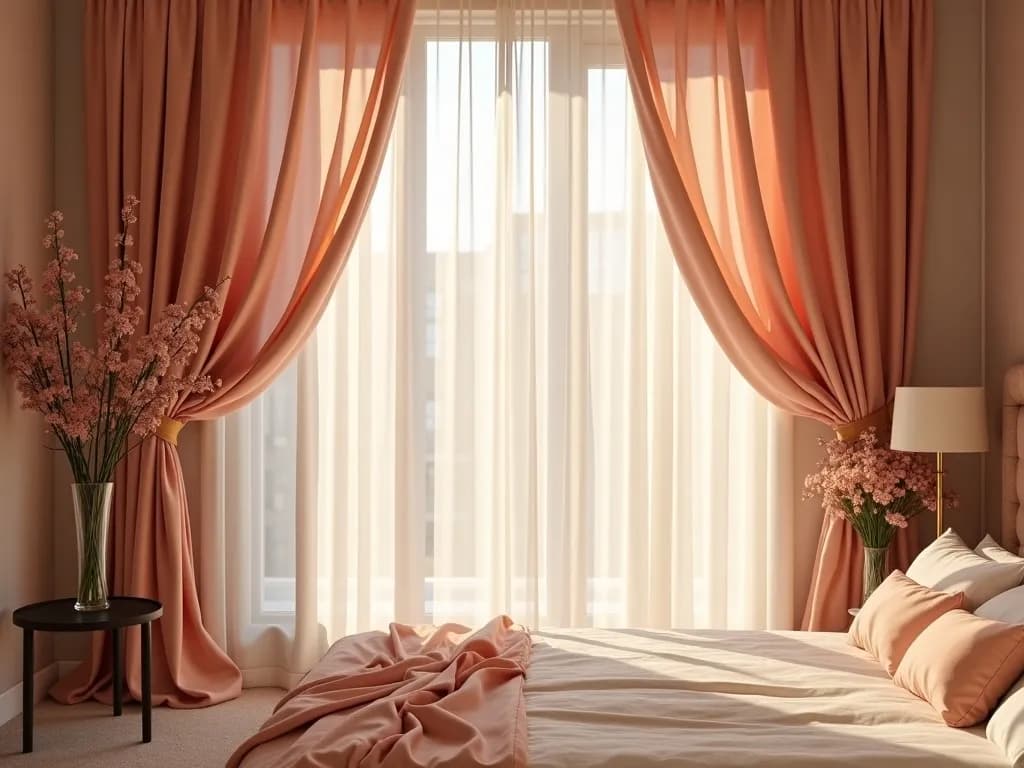 Silk Curtains in Bridal Suite