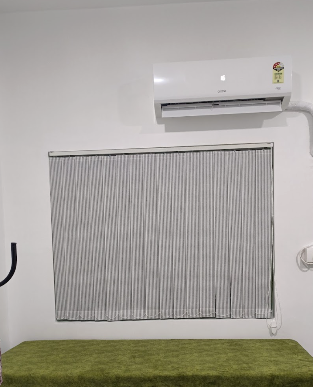 Vertical Blinds in Soft Grey